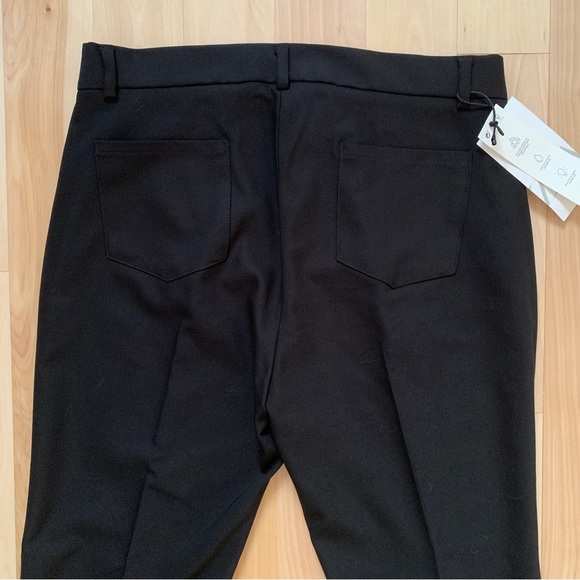 Zara Black Trouser Pants with Seam Detail - Picture 8 of 8